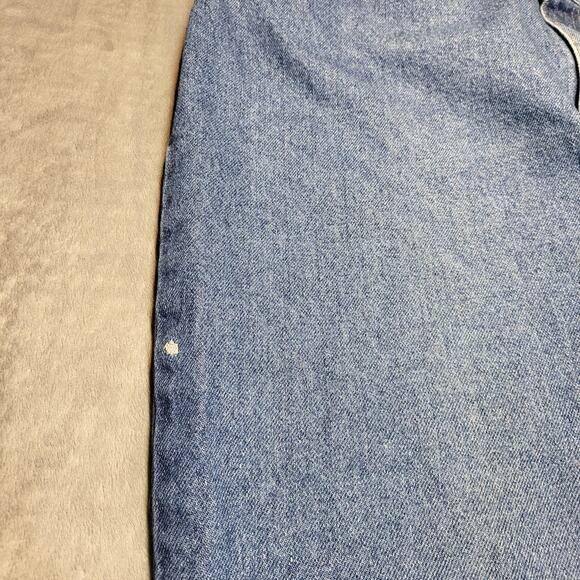 Lee Jeans Womans 20W Blue Denim Relaxed Fit Classic Tapered Leg Casual Pants - Picture 6 of 12